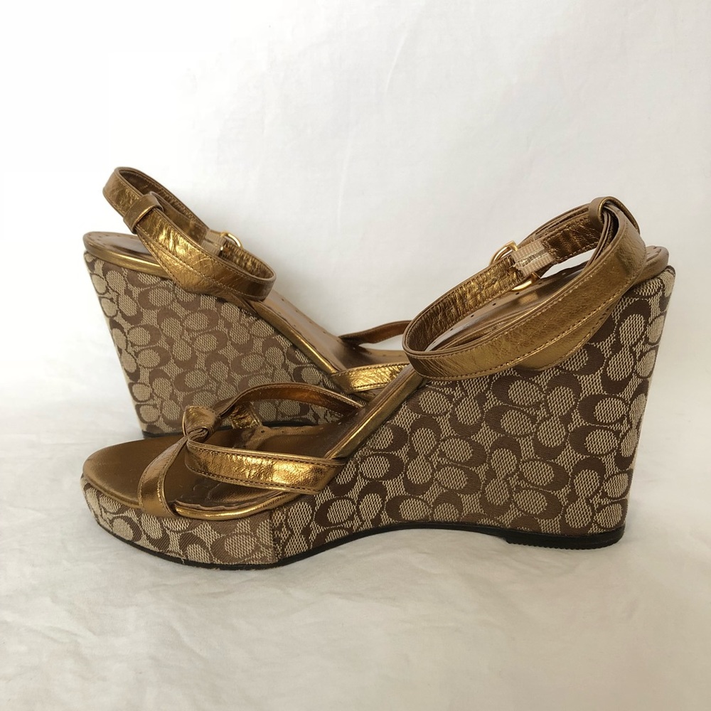 COACH Signature Wedge Heels